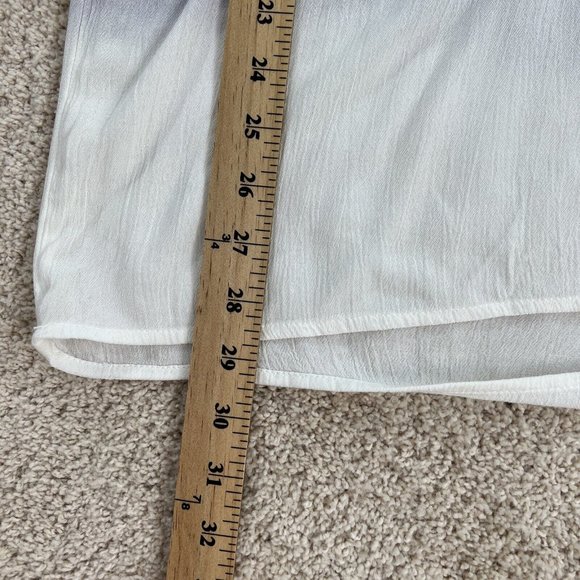 Bandolino Womens Top S Purple White Trudy Blouse Peasant Tab Sleeve NWT - Picture 10 of 16